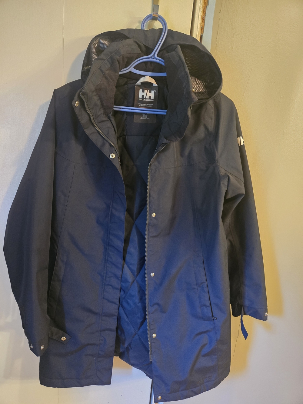 Helly Hansen Womens Navy Light Winter Hooded Jacket